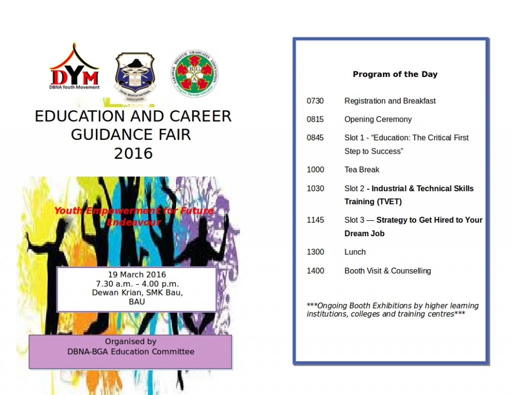 Flyer and program of the day (Bau)